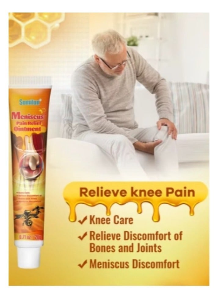 Sumifun 5 Pcs Combo Meniscus Pain Relief Ointment Cream Joint Arthritis Pain Relief Cream Knee Care Bee Venom Cream for Joint Care Treatment Gel Cream Bee Venom Joint Muscle Pain Relief Cream 5x20g - Image 3
